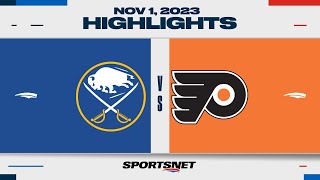 NHL Highlights  Sabres vs Flyers  November 1 2023 [upl. by Ancelin]