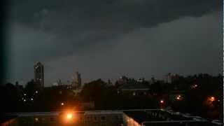 07262012  Severe Thunderstorm WarningTornado Watch  New York City NY Raw Footage [upl. by Eeryt]