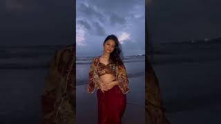 Barefoot in the sand but fashions never far behind🌊 anorafashions fashion indowestern explore [upl. by Razaele]