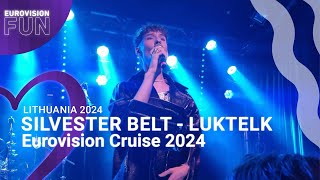 Silvester Belt  Luktelk LITHUANIA 2024 Eurovision Cruise 2024 EurovisionFun [upl. by Eigriv]