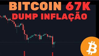 BITCOIN DUMP 67K INFLAÇÃO FORTE  BOLSAS DESPENCANDO  Análise TécnicaSentimento [upl. by Nihhi492]