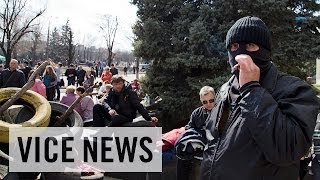 ProRussian Protesters Occupy State Security Service Building Russian Roulette [upl. by Avuha]