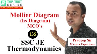 Mollier Diagram hs Diagram Questions in Hindi Thermodynamics SSC JE Classes 135 Mechanical [upl. by Aicel740]