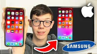 How To Airplay iPhone To Samsung TV  Full Guide [upl. by Nanete]