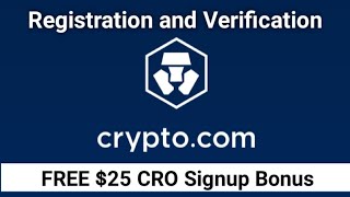 Cryptocom registration and verification  Cryptocom referral code  25 CRO Signup bonus [upl. by Atalaya]