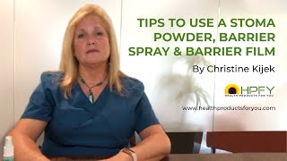 How to use stoma powder barrier spray and barrier film  HPFY [upl. by Husch497]