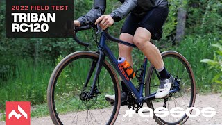 CyclingTips Field Test 2022 Decathlon Triban RC120 bike review [upl. by Amairam386]