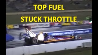 Top Fuel stuck throttle crash [upl. by Willett]