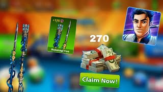 Free Cue In 8 Ball pool😍  Awesome Free Avata🫨  1350 Cash In My Account 8ballpool cyberplayer [upl. by Nairod]