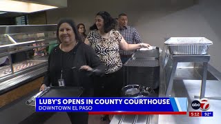 New Lubys opens in El Paso Courthouse [upl. by Donadee]