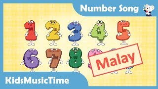 Number Song 110 in Malay  Learn Malay  Bahasa Melayu  KidsMusicTime [upl. by Bashemath770]