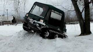 Tracked MAX ATV in snow at Factory where they are made  Part 1 [upl. by Utter]