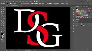 How to Overlap Letters in Adobe Illustrator  1 [upl. by Loleta78]