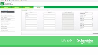 Creating Users for PowerLogic™ PM5500 Series Web Interface  Schneider Electric Support [upl. by Eiger]