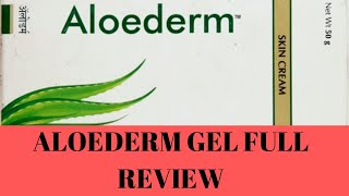 ALOEDERM CREAM FULL REVIEW BEST CREAM FOR DRY SKIN [upl. by Adnamas]