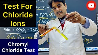 Chromyl Chloride Test  Salt Analysis Test For Chlorides CBSE Class 12 [upl. by Atirres]