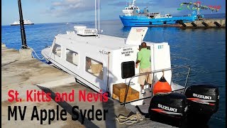 MV Apple Syder Speed Boat from Basseterre St Kitts to Charlestown Nevis [upl. by Suiddaht]