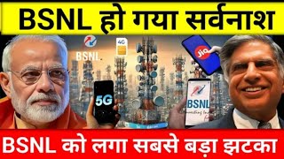 BSNL पड़ा Jio Airtel और vi पर भरी। BSNL 6G Network Date Lunch । इंटरनेट फ्री BSNLAirteljiovi [upl. by Keryt]