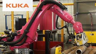 Fast Robotic Handling of Metal Tubes with KUKA Robot [upl. by Kirshbaum]