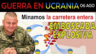 06 Ago LOS UCRANIANOS VUELAN UNA ENORME COLUMNA RUSA EN UNA CARRETERA  Guerra en Ucrania [upl. by Ylsel]