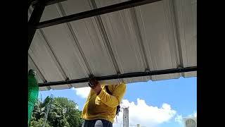 CANOPY INSTALLATION USING ANGLE BAR  Ms Aife A [upl. by Donela]