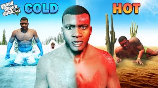 GTA 5  Franklin Shinchan amp Pinchan Survive Ultimate Hot And Cold Weather GTA 5 [upl. by Zehe566]