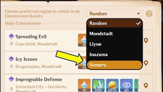 How to get SUMERU Daily Commissions  Genshin Impact [upl. by Aunson862]
