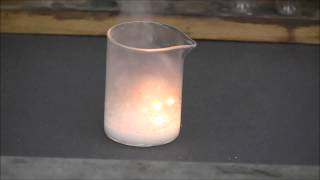 Sodium metal reacting with concentrated hydrochloric acid [upl. by Ogram]