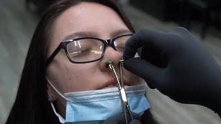 Septum Piercing How to Properly Pierce INSTRUCTIONAL video only Dont try at home [upl. by Fiorenze]