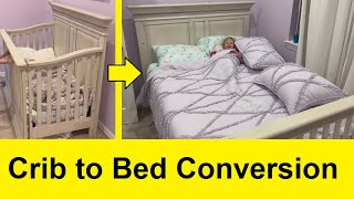 DIY Crib to Bed Conversion [upl. by Enidlareg]