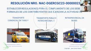 Cambios en el Sector Transporte taxis y transporte público Intracantonal e Intraprovincial en buses [upl. by Alva]