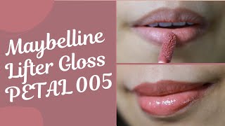 MAYBELLINE LIFTER GLOSS  PETAL SHADE 005 [upl. by Tuchman347]