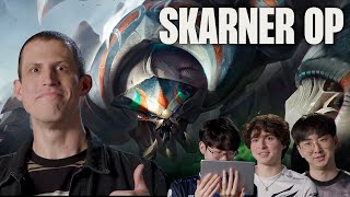 Will Skarner be OP LCS Junglers react to the Skarner VGU [upl. by Syck]