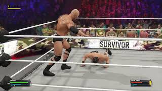 WWE 2K23 Gameplay  The Rock Vs Austin Theory [upl. by Ahsiam]