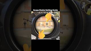 Bgmi Pubg Mobile Scope Stable Setting Guide shorts tipsandtricks [upl. by Rocker]