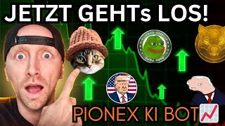 Meme Coins 2024💥Rallye StartLasst euch das nicht entgehen💥GEHEIMTIPP❗PIONEX TRADING BOTs Update [upl. by Aiyt]