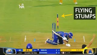 Top 8 Briliant Crazy Stumps Flying Deliveries In Cricket History Ever 🔥 [upl. by Atillertse]