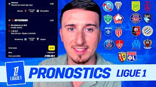 🏆 Mes 9 pronostics football Ligue 1  JE MISE 1000€ SUR LA LIGUE 1  Paris sportifs [upl. by Portia]