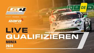 LIVE I Qualifizieren I GT4 European Series Powered by RAFA Racing Club 2024 Deutsche [upl. by Iegres904]