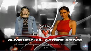 WWE2K23 Celebrity Wrestling Olivia Holt vs Victoria Justice [upl. by Nitsyrk57]