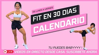 CALENDARIO MENSUAL EN DIRECTO  RETO ABS  Cuerpo playa con Fitness by Vivi [upl. by Doownelg]