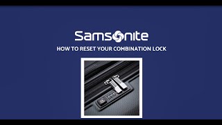 Samsonite Lock Instructions [upl. by Leeda977]