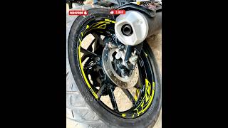 R15 V3 modify sticker installing Rim sticker modify bikelover yamaha installing stickerlove [upl. by Ardnuaed537]