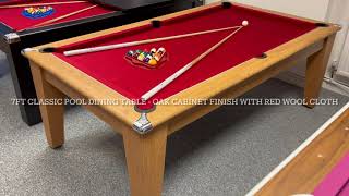 Classic Pool Dining Table in Oak [upl. by Rolat284]