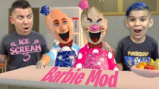 ROD IS A GIRL and ITS WEIRD Ice Scream 3 Barbie mod Daylins Funhouse [upl. by Artinahs]