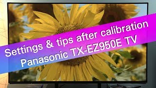 Panasonic TX55EZ950E 4K UHD OLED TV  SDR picture settings and tips [upl. by Ebba460]