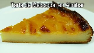 Tarta de Melocotón en Almibar  Receta casera fácil [upl. by Ahsille]