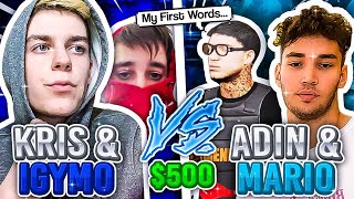 MARIO TALKED MariosMindset and Adin DECIDED TO WAGER Kriszeetee and Igymo for 500 [upl. by Dnivra138]