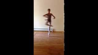 9 pirouettes on pointes Age 13 Russian ballerina Academy of Classical Russian Ballet [upl. by Lladnew]