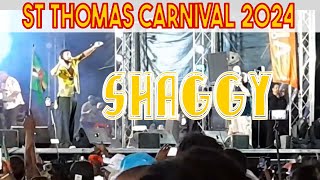 St Thomas Carnival 2024  Shaggy Performs Live  Carnival Village [upl. by Eedolem]